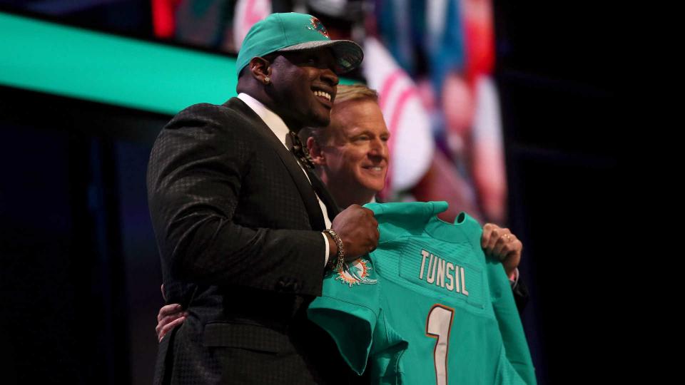 Laremy Tunsil and Roger Goodell