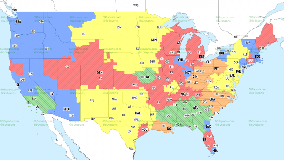 NFL Week 9 coverage map: TV schedule for CBS, Fox regional broadcasts