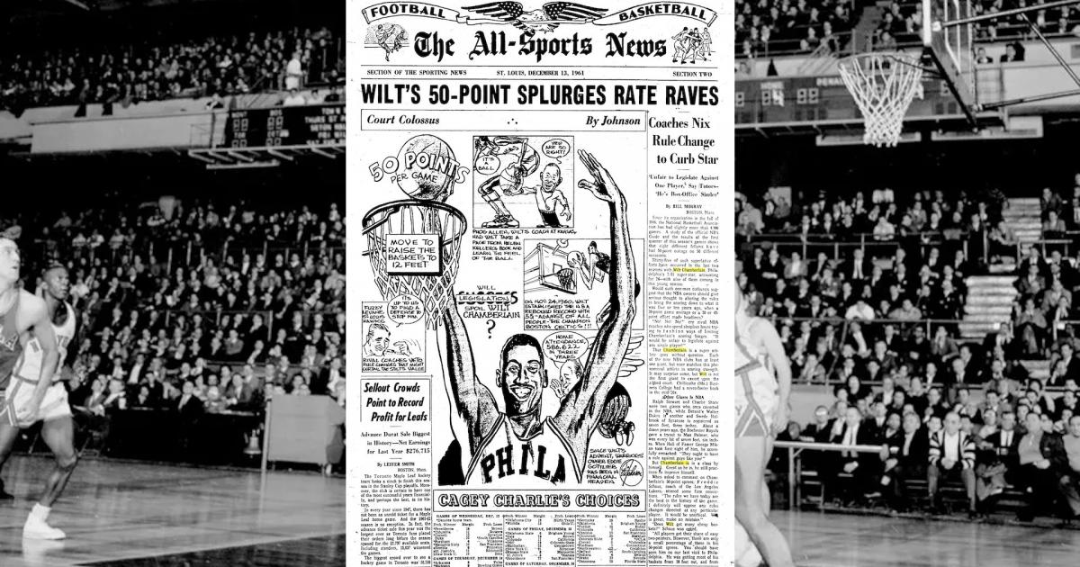 TSN Archives: Wilt Chamberlain’s 50-point games rate raves (Dec. 13, 1961, issue)